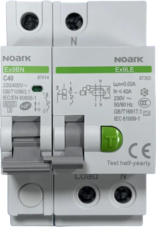 Wellborne Disjoncteur différentiel NF C40 monophasé